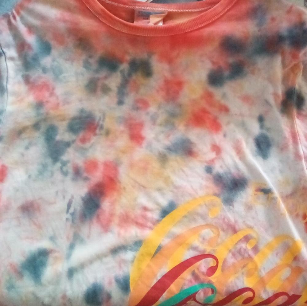 🏆Champion Coca-Cola Custom Tie Dye Long Sleeve Shirt, M🏆 - Picture 7 of 7